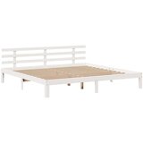  Okvir kreveta s uzglavljem bez madraca bijeli 200x200 cm - Bijela 200 x 200 cm | shoptok.hr