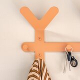Spinder Design Rožnato-oranžen jeklen stenski obešalnik 66 cm Frondo – | Shoptok.si