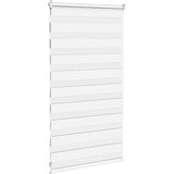vidaXL Zebra senčilo bela 85x100 cm tkanina širina 80,9cm poliester | Shoptok.si