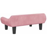 Krevet za pse ružičasti 70 x 40 x 24 cm baršunasti | Eponuda.ba