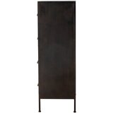 Bloomingville Črna/rjava kovinska komoda 60,5x92x33,5 cm Matteo – | Shoptok.si