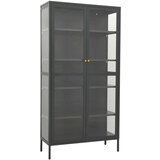 vidaXL Ormarić za izlaganje antracit 90x40x180 cm čelik/kaljeno staklo | shoptok.hr
