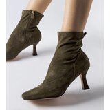 Gemre Green low-heeled ankle boots Lucerne | Shoptok.si