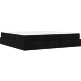 vidaXL krevetna konstrukcija s pohranom crna 200 x 200 cm tkanina | shoptok.hr
