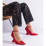 Gemre Red patent wedge pumps Florianda | Shoptok.si