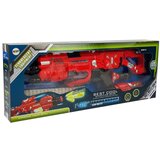 Pištolj za igru svijetli u mraku s pjenastim metcima - domet 45 m - crveni | shoptok.hr