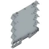 CH20M6 BP 4P-4P TGY LF 1 1293806 osnovni element kućišta za profilnu šinu zatvoreno, za montažu na din-letvu 6.1 x 110.7 plastika siva 50 St.