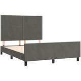  Okvir kreveta bez madraca tamnosivi 140 x 200 cm baršunasti | shoptok.hr