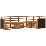  Sekcijska garnitura 4 pcs Prirodna Čvrsto drvo akacije | shoptok.hr