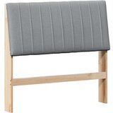 vidaXL tapecirano vzglavje svetlo siva 100 cm masivno borovo les | Shoptok.si