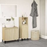 vidaXL Kopalniška omarica sonoma hrast 30x30x100 cm inženirski les | Shoptok.si