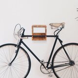  Zidni stalak za bicikl 35 x 25 x 25 cm masivno bagremovo drvo | Eponuda.com