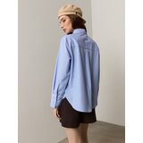 Sinsay Oversize košulja na pruge s ukrasnom čipkom | shoptok.hr