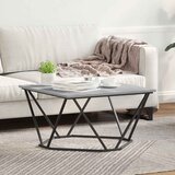  Kava Stol Siva Sonoma 80 x 80 x 45 cm Inženjerska drva i čelik | shoptok.hr