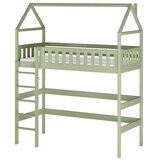  Drveni dječji povišeni krevet Otylia - olive - 190x90 cm - Bez madraca | shoptok.hr