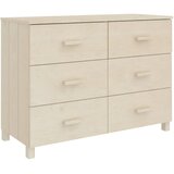 vidaXL Komoda HAMAR medeno rjava 113x40x80 cm trdna borovina, (20656261) | Shoptok.si