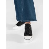 Shelvt Black women's sneakers with a thick sole | shoptok.hr