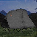  Šator 4 u 1 za 2 osobe s navlakom i madracem, dim. 194 x 146 x 160 cm - sivi | shoptok.hr