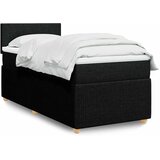  Krevet s oprugama i madracem crni 100 x 200 cm od tkanine | shoptok.hr