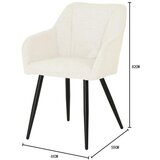 Nedis SmartLife Naslanjač Caro, Bela | Shoptok.si