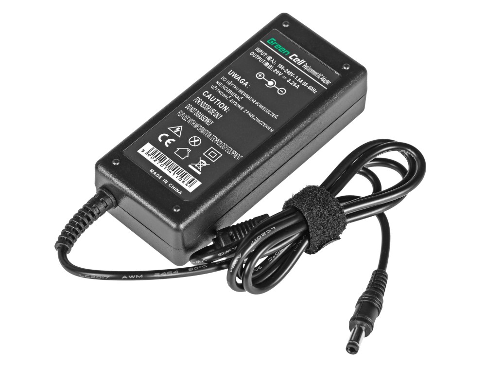 Polnilec za prenosnike Lenovo / Fujitsu Siemens, 65W / 20V / 3,25A / 5,5mm x 2,5mm