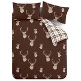 Catherine Lansfield Tamno smeđa posteljina za bračni krevet 200x200 cm Stag – | shoptok.hr