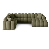 Cosmopolitan Design Zelena kutna garnitura od šenila (s lijevim kutom/u obliku slova "U") Treno – | shoptok.hr