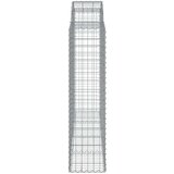  Obokane gabion košare 5 kosov 200x50x160/180cm pocinkano železo | Shoptok.si