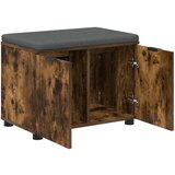  Haldna klop z blazino z vrati Dimljeni oreh 60 x 38 x 46 cm, (5000155683) | Shoptok.si