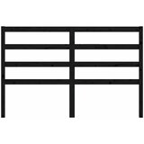  Uzglavlje za krevet crno 166 x 4 x 100 cm od masivne borovine | shoptok.hr