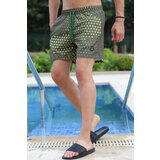 Madmext Swim Shorts - Khaki - Graphic Cene