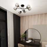  Luster na šipci ROMA 6xE14/10W/230V crna/dimljena | Eponuda.com