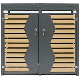  Westman Spremište za 2 kante za smeće | 2x240 litara | Antracit | 84x134x125 cm - BRANDED IN GERMANY | shoptok.hr