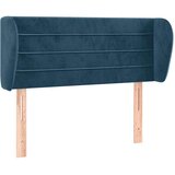  Uzglavlje s ušima tamnoplavo 93x23x78/88 cm baršunasto | Eponuda.com