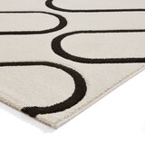 Catherine Lansfield Črna/bela preproga 160x230 cm Linear Curve – | Shoptok.si