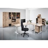Voleo PISARNIŠKI REGAL 79,7/210,4/39,5 cm barve hrasta | Shoptok.si