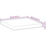 Stolna Mizna plošča kvadratna 40x40x4 cm trden akacijev les, (21411711) | Shoptok.si