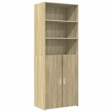 Maison Chic Visoka omara - Komoda - Predalnik sonoma hrast 70x42,5x185 cm inženirski les, (21720493) Cene