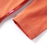  Dječja majica s dugim rukavima tamnonarančasta 116 | shoptok.hr