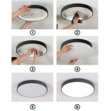  LED plafonsko svetlo FELIZ LED/40W/230V 4000K prečnik 40 cm crno | Eponuda.com