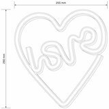  LED neonska zidna dekoracija LOVE LED/3W/3xAA USB ružičasta | Eponuda.com