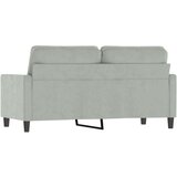 vidaXL Dvosed svetlo siv 140 cm žamet | Shoptok.si