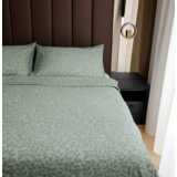 ESSENZA SLEEP 629822 POSTELJINA KREP MINT LIŠĆE 140X200+60X80 CM | shoptok.hr