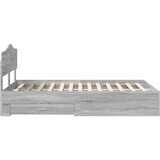  Konstrukcija postelje Siva Sonoma 120 x 200 cm Konstruiran les, (5000102428) | Shoptok.si