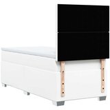 vidaXL Box spring postelja z vzmetnico bela 80x200 cm umetno usnje | Shoptok.si