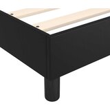  s oprugama i madracem crni 100x200 cm od umjetne kože | shoptok.hr