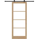  Klizna vrata ORKDAL 93 x 232 cm Masivna borovina i staklo | shoptok.hr