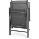  Set od 4 sklopive vrtne stolice, čelik, podesivi naslon, sive, MultiGarden | shoptok.hr