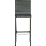 7-dijelni vrtni barski set s jastucima sivi | shoptok.hr