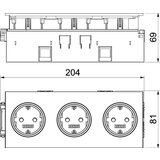 Rehau vtičnica 3-vodilna BRK 3STD rws/rt, (20887963) | Shoptok.si